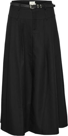 Kaffe Kalissi Rok - Dames - Maxi Rokken - Zwart - 2XL - Polyester - Rokken