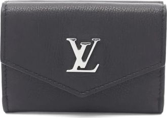 Louis Vuitton 2021s lock mini leather wallet - Black