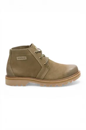 CAT CAT (Caterpillar) Taupe Brown Leather Hiking Mid-Cut Chukka Ankle Boots - Grader