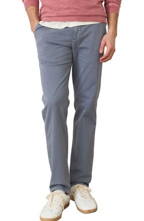 Marine Layer Saturday Slim Straight Leg Twill Chinos in China Blue at Nordstrom, Size Xx-Large