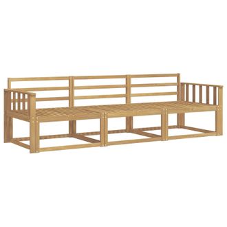vidaXL Conjunto De Sof&aacute;s De Exterior 3 Pcs Blanco 249,5 X 83 X 73 Cm Vidaxl