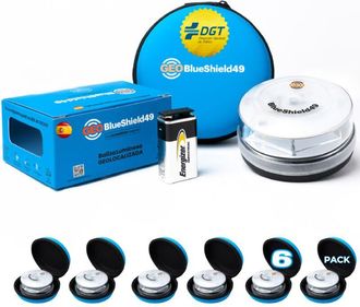Garza Geoblueshield49/ 6 Luces De Emergencia Coche Homologadas Dgt V16 3.0 Y Estuche I Con Bater&iacute;a Energizer 9v I Obligatoria En 2026 I Conectividad Iot Has