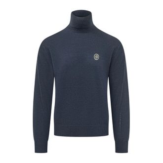 Dr&ocirc;le de Monsieur Maglione Dolcevita D Mirror - - Knitwear - Uomo - Blu - M