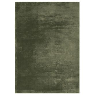 vidaXL Vidaxl - Alfombra Pelo Corto Suave Lavable Huarte Verde Bosque 240x340cm