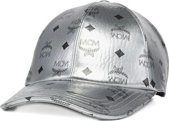 MCM Cappello da baseball con monogramma - Argento