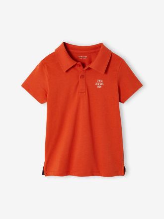 Vertbaudet 2er-Pack Jungen Poloshirts, Kurzarm orange