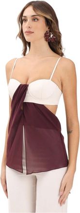 Patrizia Pepe Bustier Top - Dames - Tops zonder mouwen - Veelkleurig - M - Tops