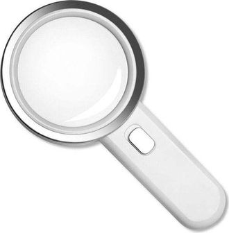 OEM Lupa Iluminada De Alta Potencia 30x, Lupa Grande De 90 Mm Sin Distorsi&oacute;n Con Luz Led Y Lente De Cristal
