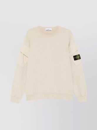 Stone Island cotton logo sweatshirt