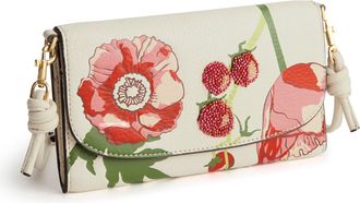 Vera Bradley Outlet Leather Wildwood Wallet Crossbody