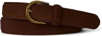 Polo Ralph Lauren Su&egrave;de Riem met Gesp - Heren - Riemen - Bruin - 85 CM - Su&egrave;de - Accessoires