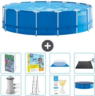 Intex Piscina Con Estructura Redonda - 457x122 Cm - 9-piezas S582