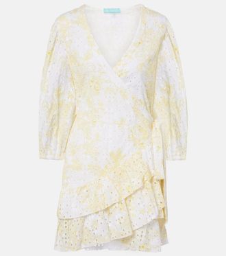 Melissa Odabash Tabitha broderie anglaise cotton wrap dress