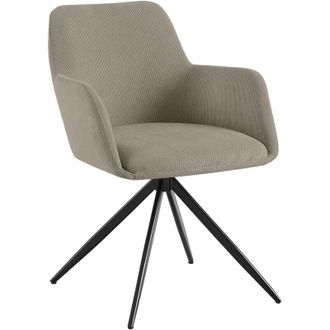 Clp Silla De Comedor Olema Cord Gris Topo
