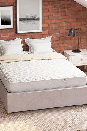 Aspire Home Accents UK Made Value Bonnell Sprung Mattress in White | Size: Double