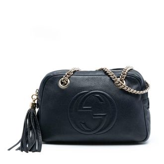 Gucci Pre-owned Gucci Leather Soho Chain Zip Shoulder Bag 308983 520981