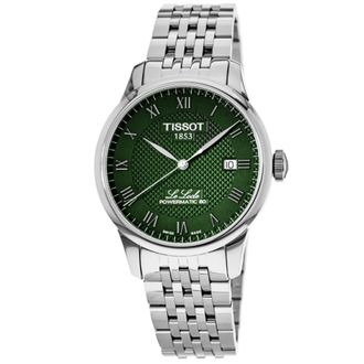 Tissot Le Locle Powermatic 80 Automatic Green Dial Stainless Steel Mens Watch T006.407.11.093.00