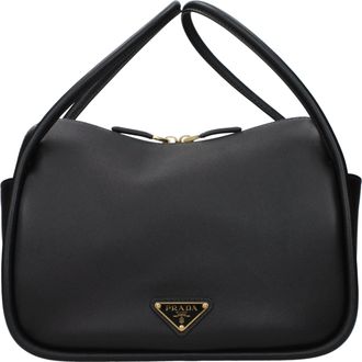 Prada Handtassen Darling Lady Leer Zwart