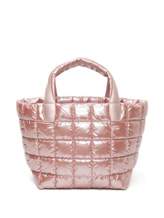 VeeCollective quilted metallic-effect tote bag - women - Recycled Nylon - One Size - Pink