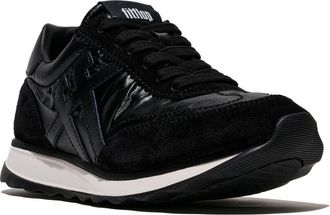 FitFlop Retro-Q Ff Met-Suede Sneakers in Black at Nordstrom, Size 7.5