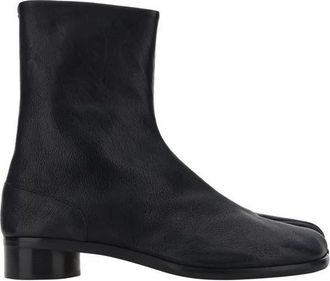 Maison Margiela Tabi Laarzen met Splitssluiting - Heren - Enkellaarsjes - Zwart - 41 EU - Leer - Schoenen