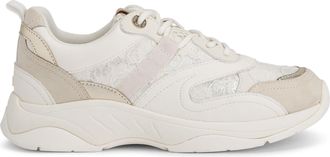 Kurt Geiger Womens Suede Louisiana Sneakers - White - Size UK 6