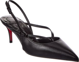 Christian Louboutin Twistissimo 60 Leather Slingback Pump