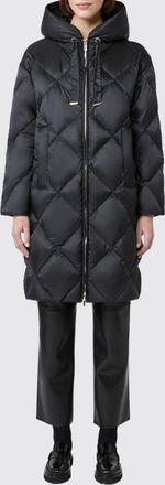 Max Mara Piumino lungo in nylon trapuntato con cappuccio