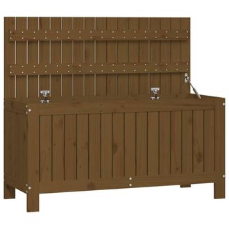 Berkfield Home Garden Storage Box Honey Brown 108x42.5x54 cm Solid Wood Pine