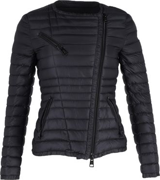 Moncler Pre-owned Womens Londres Down Jacket in Navy Blue Nylon - Size Medium