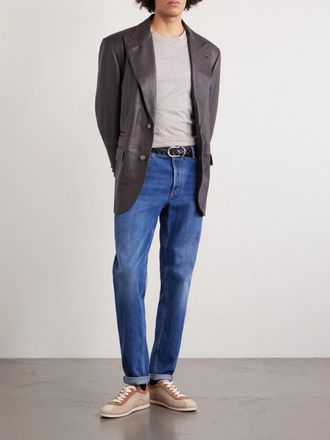 Brunello Cucinelli Slub Linen and Cotton-Blend Jersey T-Shirt