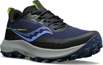 Saucony Womens Peregrine 13 Running Shoes In 15 - Night/fossil