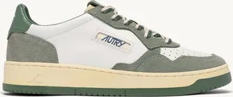 Autry SNEAKERS MEDALIST LOW IN SUEDE E PELLE MILITARY E SEA SPAY