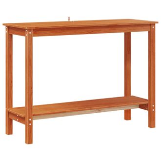 vidaXL Mesa Consola Marr&oacute;n Cera 110 X 40 X 80 Cm Pino Macizo Vidaxl