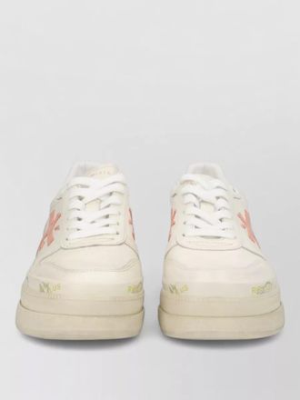 Premiata sneakers perforated accents rubber sole embroidery