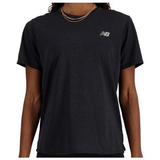 New Balance Athletics S/S Laufshirt f&uuml;r Damen | schwarz