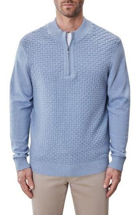 Robert Barakett Gellar Half Zip Sweater in Light Blue at Nordstrom Rack, Size Xx-Large