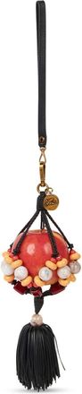 Etro apple-tassel leather charm - women - Leather - One Size - Black