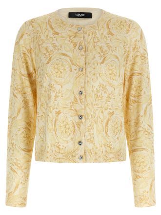 Versace Bicolor Silk Womens Cardigan
