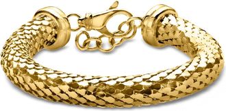 Ross-Simons Italian 14kt Yellow Gold-Plated Scale-Pattern Bracelet