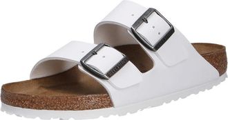 Birkenstock Sliders, male, White, 10 UK, Comfortable Slide Sandal Arizona Style