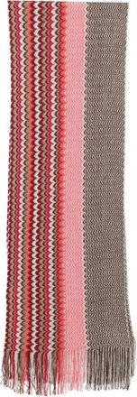 Missoni Winter Scarves, female, Multicolor, Size: ONE SIZE Zigzag Fringed Scarf