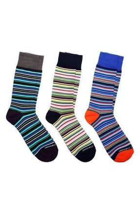 Unsimply Stitched Assorted 3-Pack of Crew Socks in Grey Multi at Nordstrom Rack