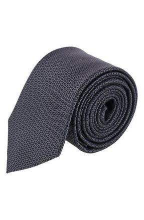 Trafalgar Store The Monte Bello Interlocked X-Long Silk Tie in Black at Nordstrom