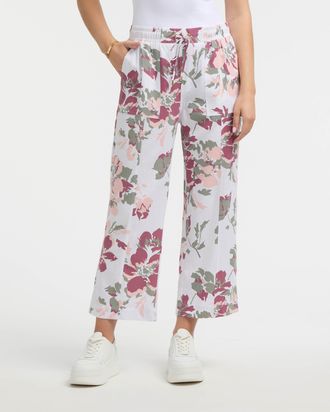 Ellen Tracy Womens Cropped Straight Leg Pant