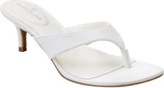 Bandolino Ammer Kitten Heel Flip Flop in White at Nordstrom, Size 7.5