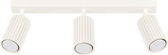 Wonderlamp L&aacute;mpara de techo con 3 focos en relieve beige orientables