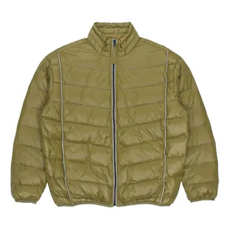 Converse Stand Collar Light Puffer Jacket Asia Sizing Olive Green 10020671-A02