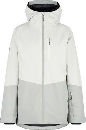 Stoic MountainWool AsplidenSt. Long Ski Jacket Skijacke f&uuml;r Damen | grau/wei&szlig;