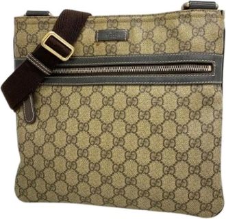Gucci Pre-owned Cross Body Bags, female, Brown, Size: ONE SIZE Pre-owned Plastic Cross Body Bag
